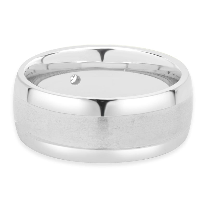 Tungsten Carbide 9MM Diamond Band