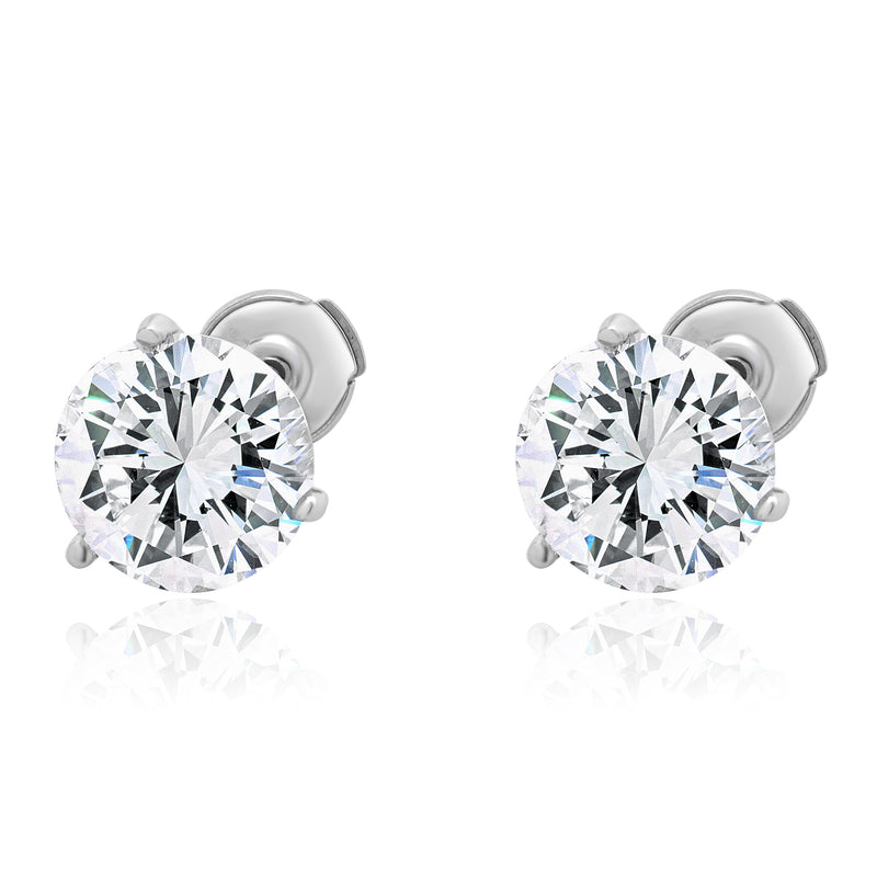 14 Karat White gold Martini Stud Earrings