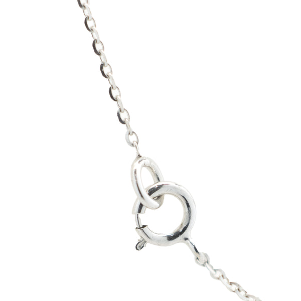 14 Karat White Gold Diamonds By The Yard Necklace
