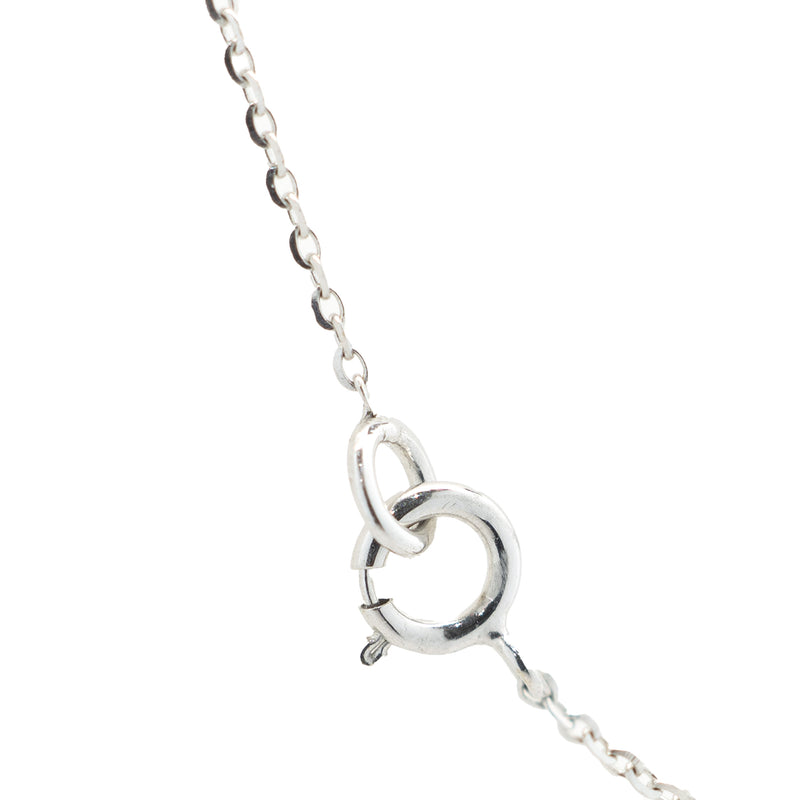 14 Karat White Gold Diamonds By The Yard Necklace