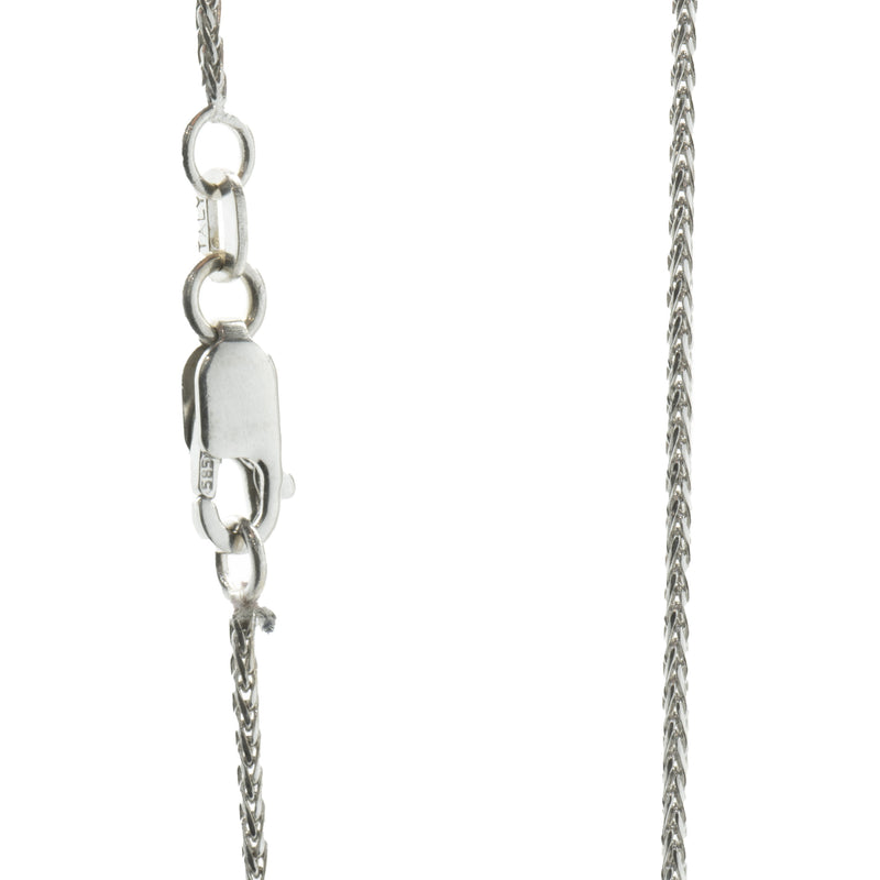 14 Karat White Gold Floating Diamond Necklace