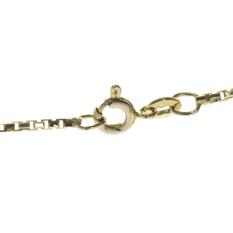 Ice Box 14 Karat Yellow Gold Pave Diamond Hamsa Necklace