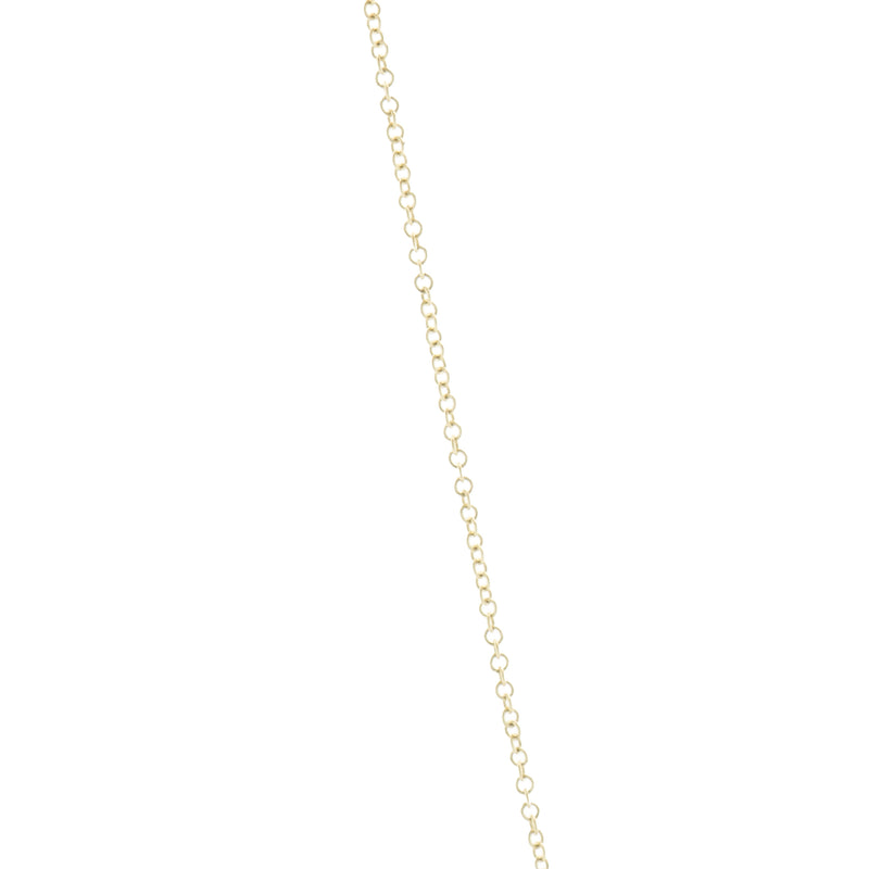 14 Karat Yellow Gold Diamond Bar Necklace