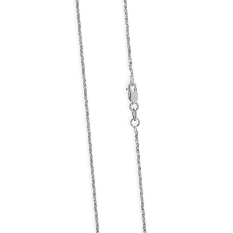 14 Karat White Gold Pear Drop Diamond Necklace