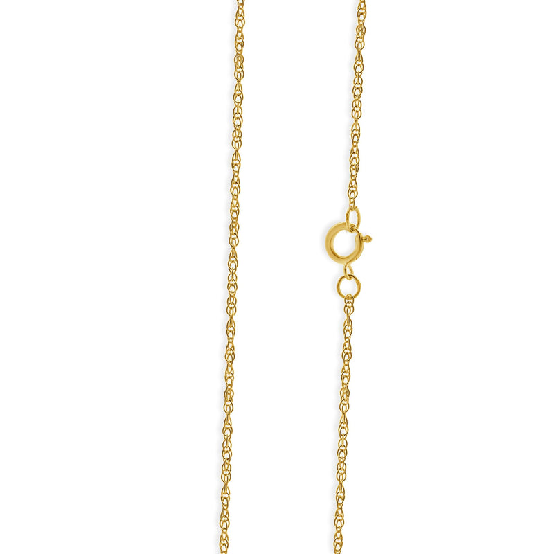 14 Karat Yellow Gold Diamond Initial N Necklace