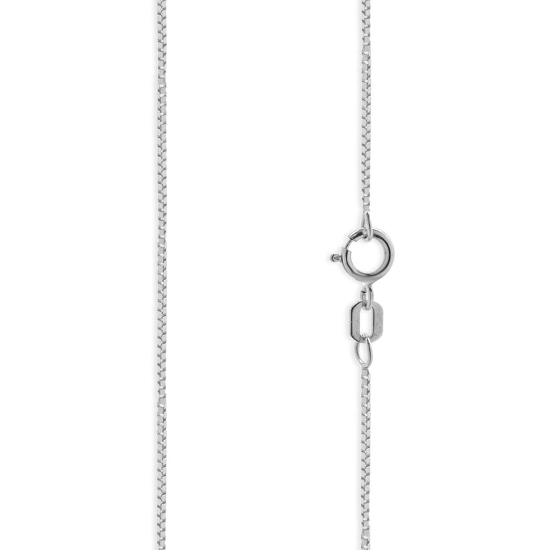 14 Karat White Gold Diamond Knot Necklace