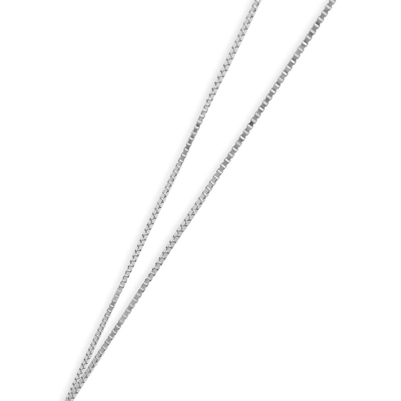14 Karat White Gold Diamond Knot Necklace