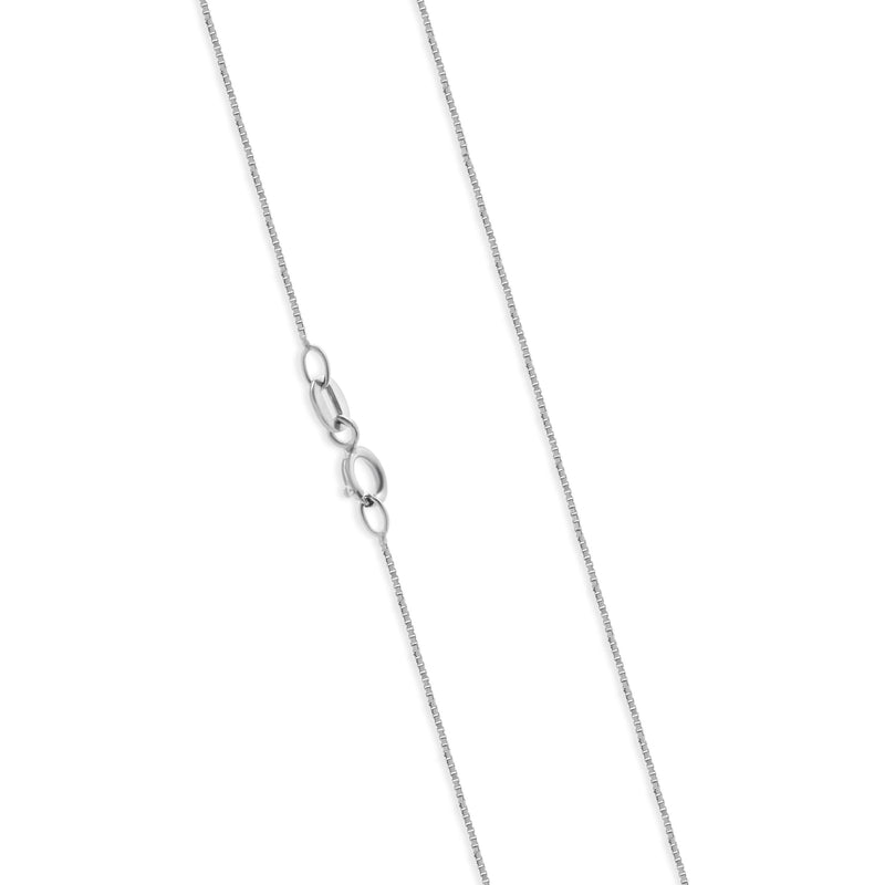 18 Karat White Gold Channel Set Diamond Drop Necklace