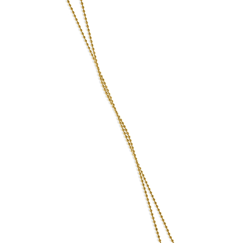 14 Karat Yellow Gold Diamond Initial N Necklace