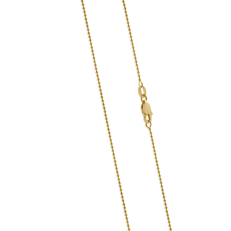 14 Karat Yellow Gold Diamond Initial N Necklace