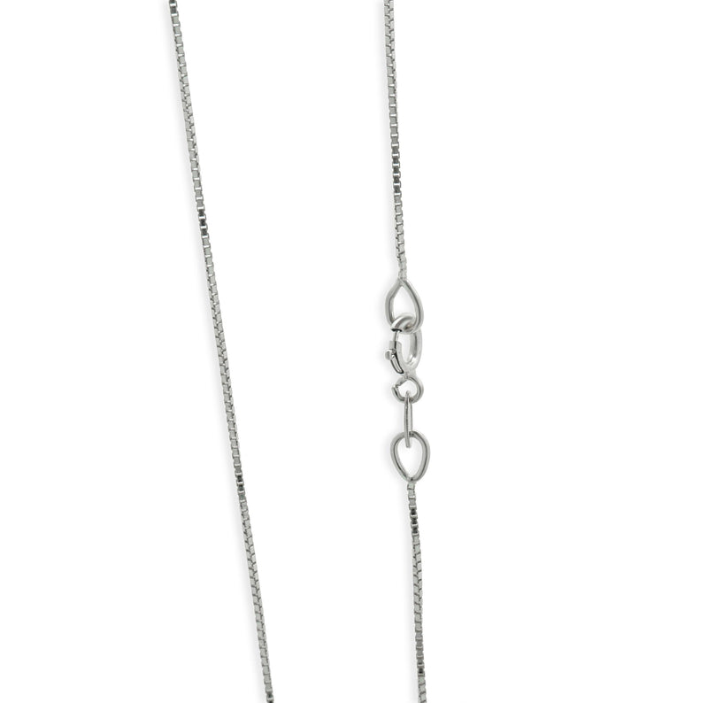 14 Karat White Gold Diamond Cross Necklace