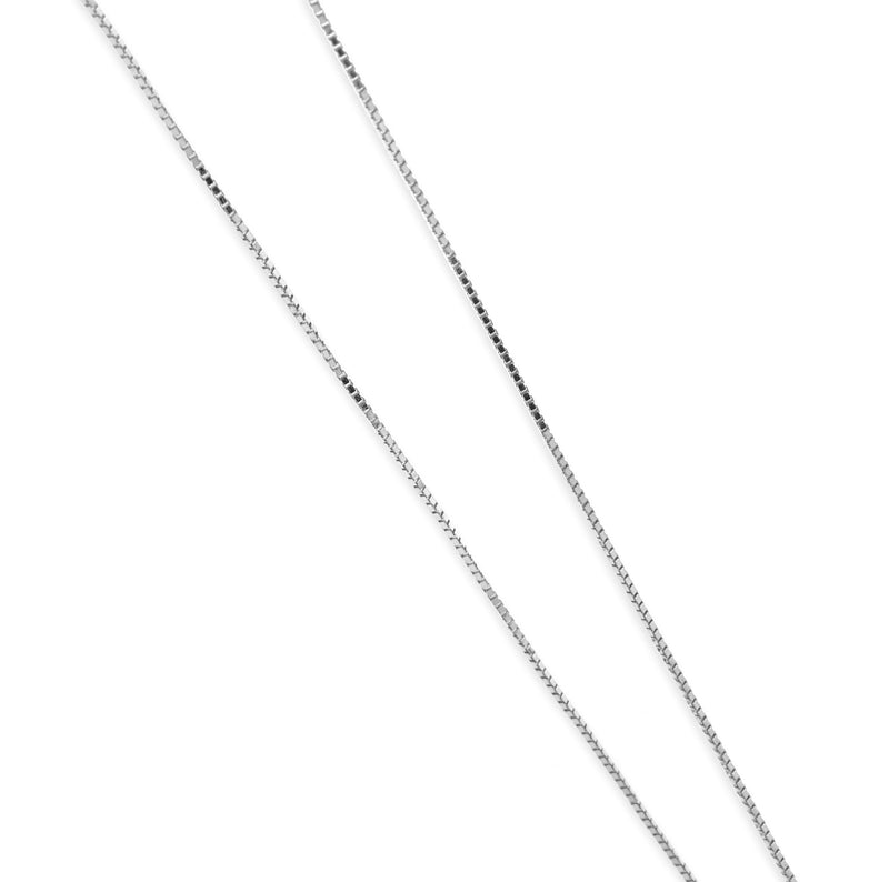 14 Karat White Gold Diamond Cross Necklace