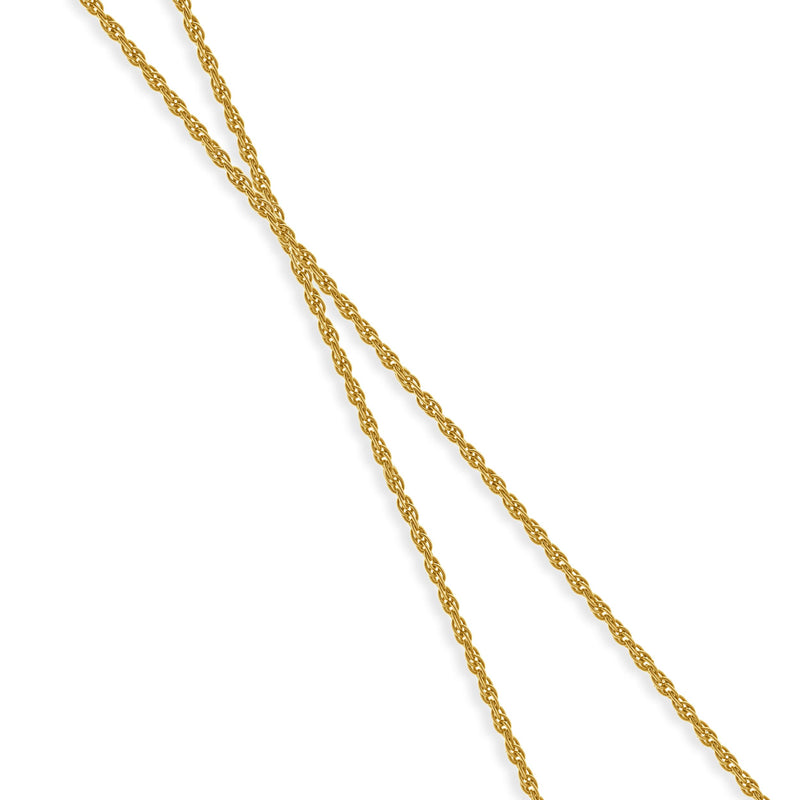 14 Karat Two Tone Diamond Chevron Necklace