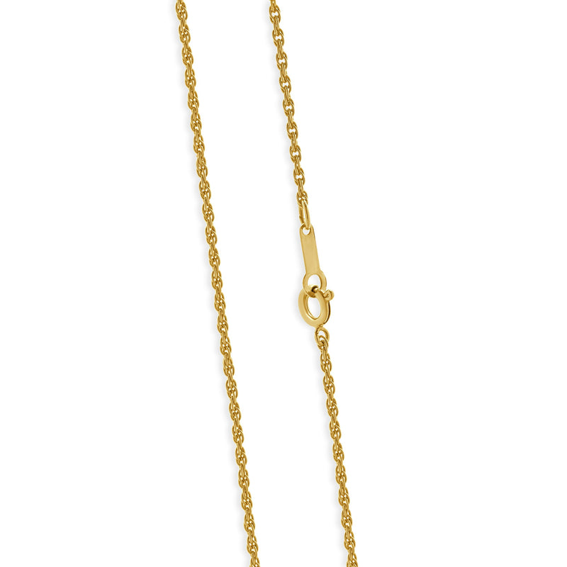 14 Karat Two Tone Diamond Chevron Necklace
