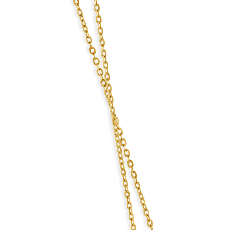 14 Karat Yellow Gold Diamond Star of David Necklace