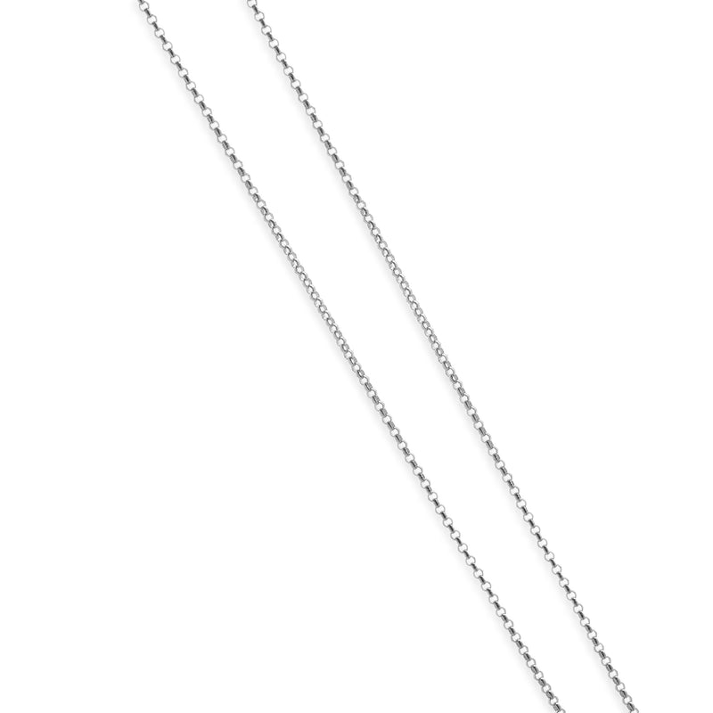 18 Karat White Gold Pave Diamond Tear Drop Necklace