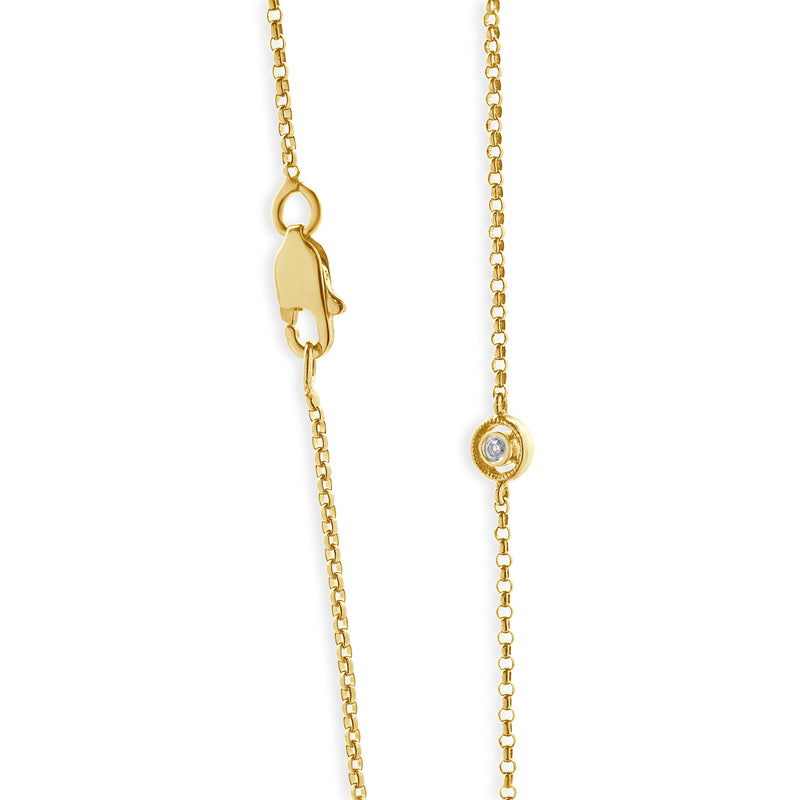 14 Karat Yellow Gold Diamonds by The Yard Necklace