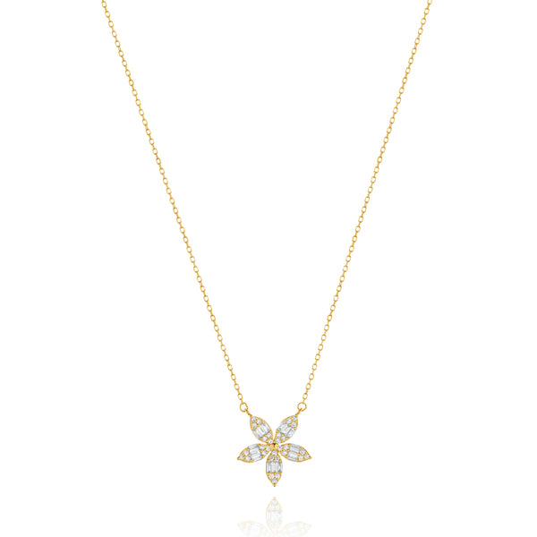 18 Karat Yellow Gold Diamonds by The Yard Necklace