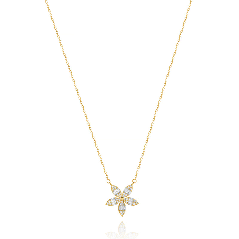 18 Karat Yellow Gold Diamonds by The Yard Necklace