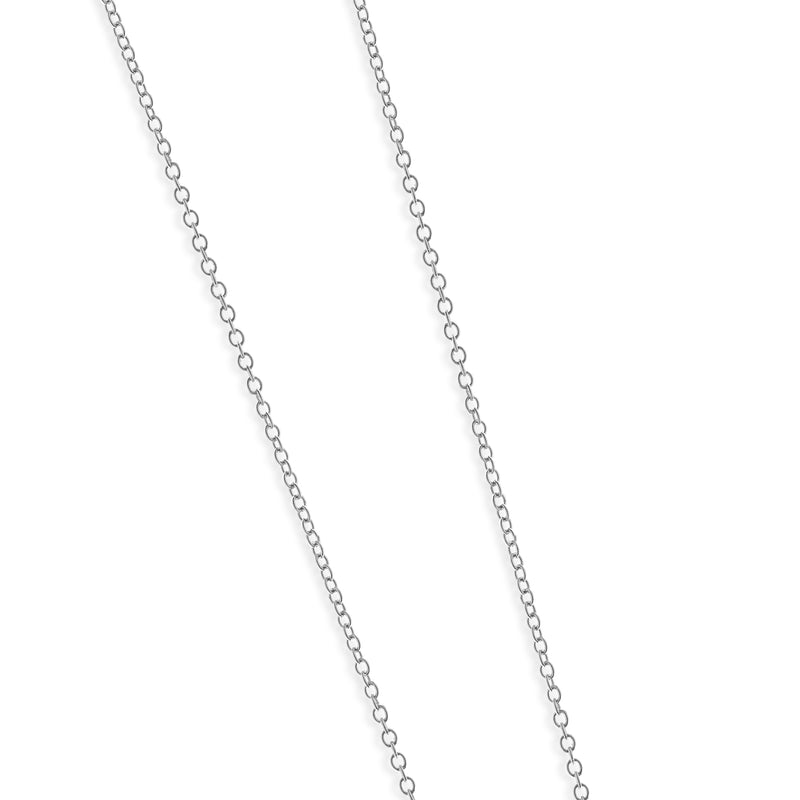 18 Karat White Gold Pear Cut Diamond Flower Necklace