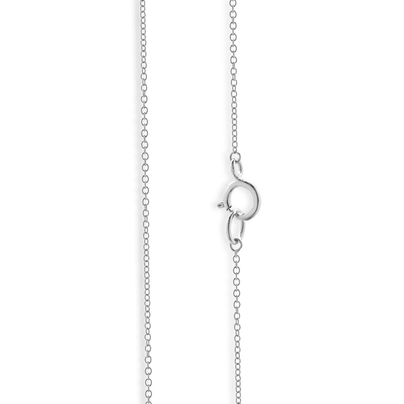 18 Karat White Gold Pear Cut Diamond Flower Necklace