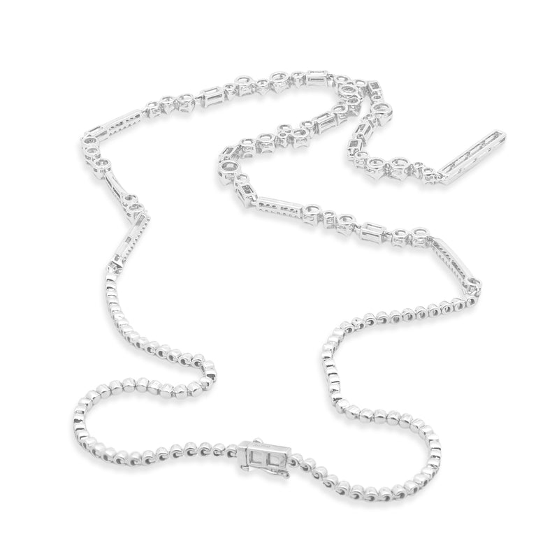 18 Karat White Gold Diamond Necklace