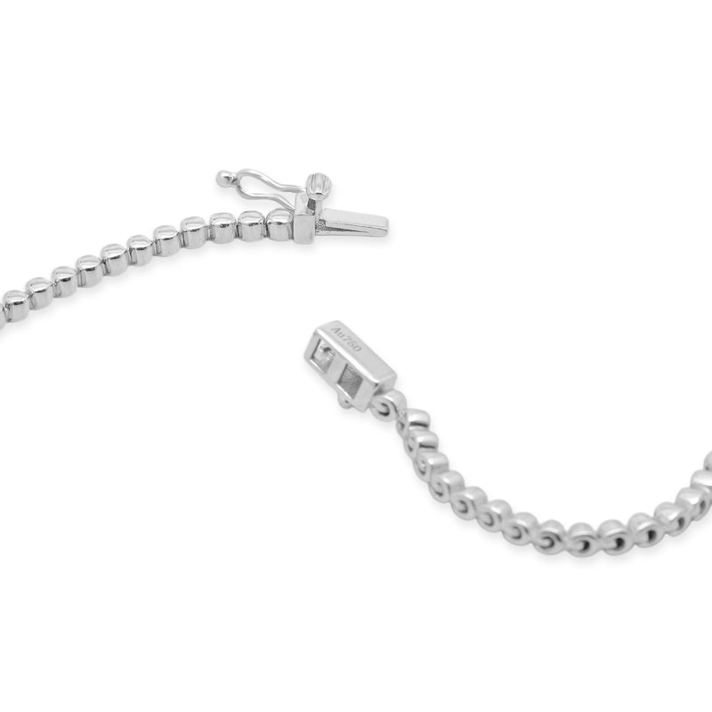 18 Karat White Gold Diamond Necklace