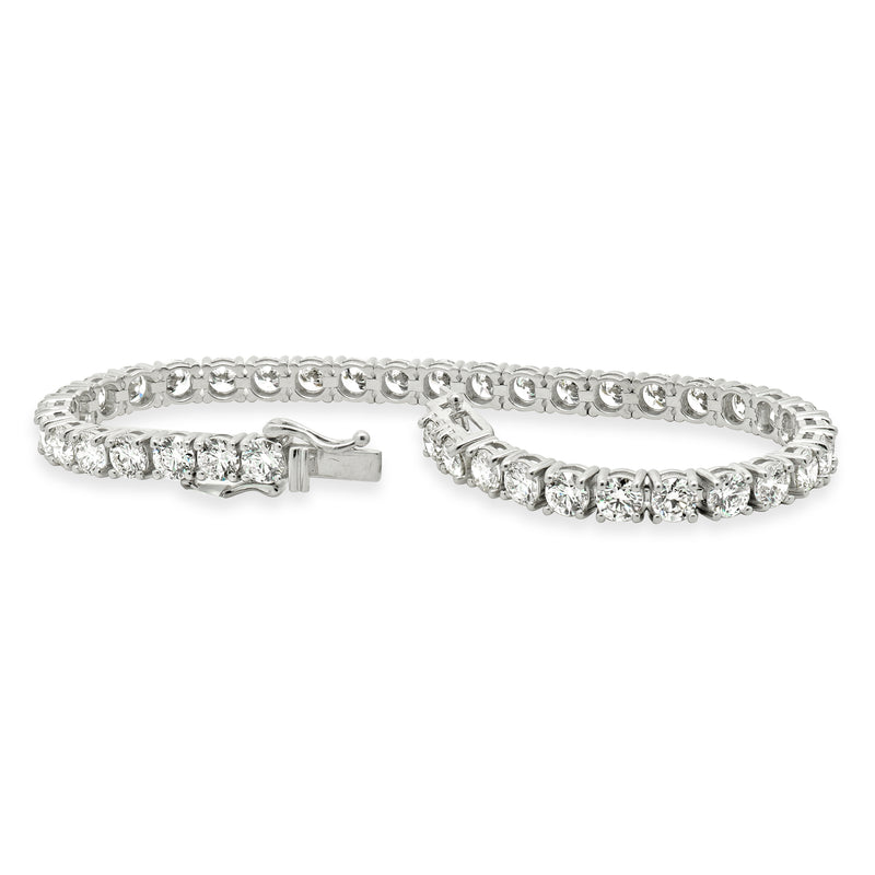 14 Karat White Gold Diamond Tennis Bracelet