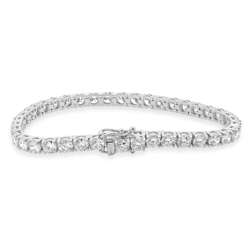 14 Karat White Gold Diamond Tennis Bracelet