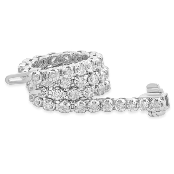10 Karat White Gold Diamond Tennis Bracelet