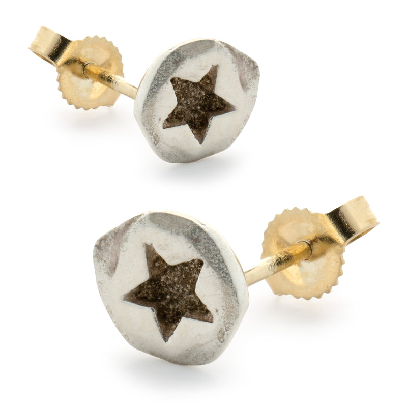 Lee Brevard Sterling Silver Star Stud Earrings