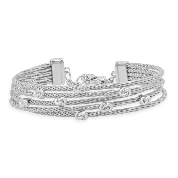 Charriol Stainless Steel Malia Knot Five Row Bracelet