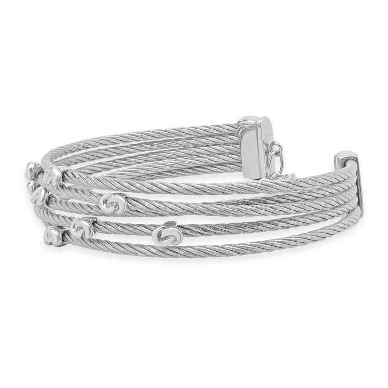 Charriol Stainless Steel Malia Knot Five Row Bracelet