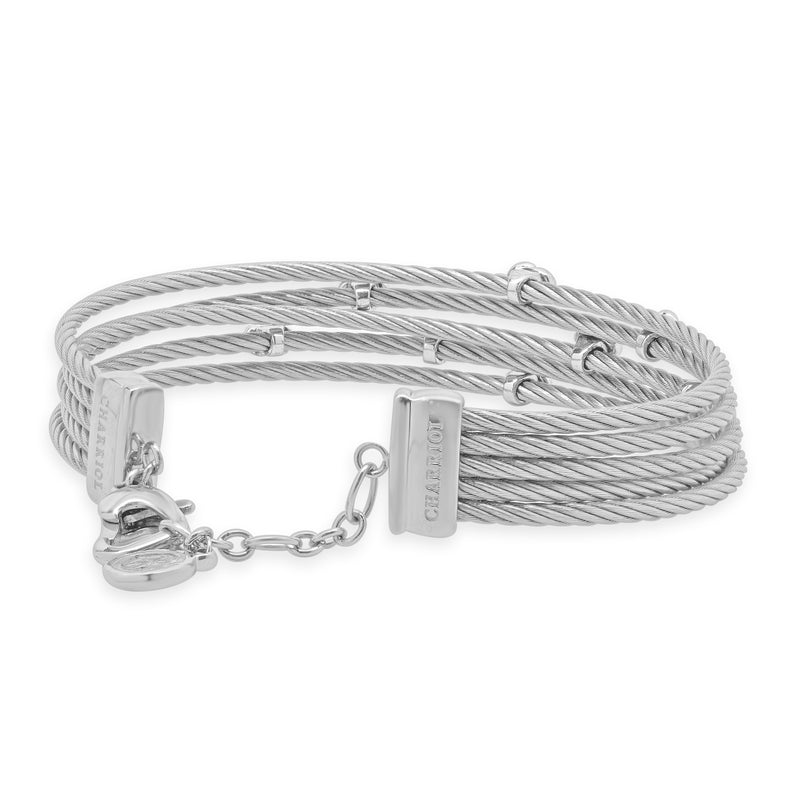 Charriol Stainless Steel Malia Knot Five Row Bracelet