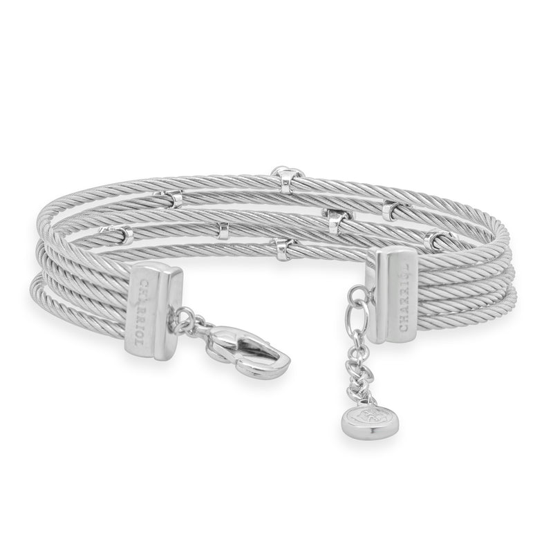 Charriol Stainless Steel Malia Knot Five Row Bracelet