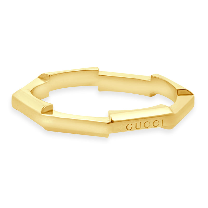Gucci 18 Karat Yellow Gold Link to Love Stackable Band
