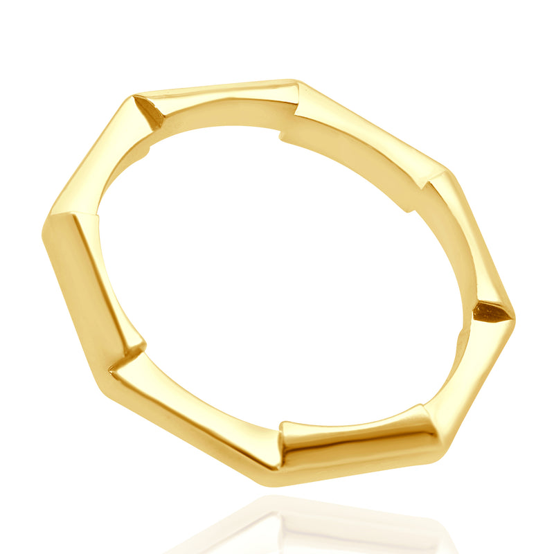 Gucci 18 Karat Yellow Gold Link to Love Stackable Band