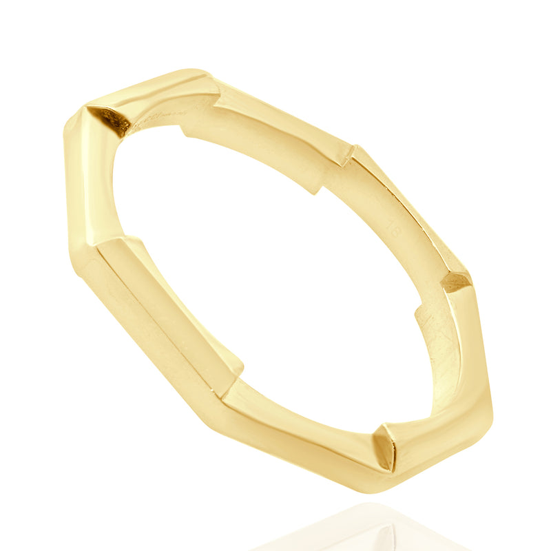 Gucci 18 Karat Yellow Gold Link to Love Stackable Band