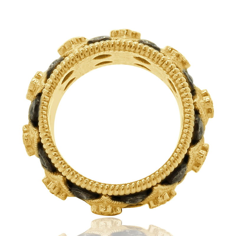 18-22K Yellow Gold and Sterling Silver Sapphire and Diamond “