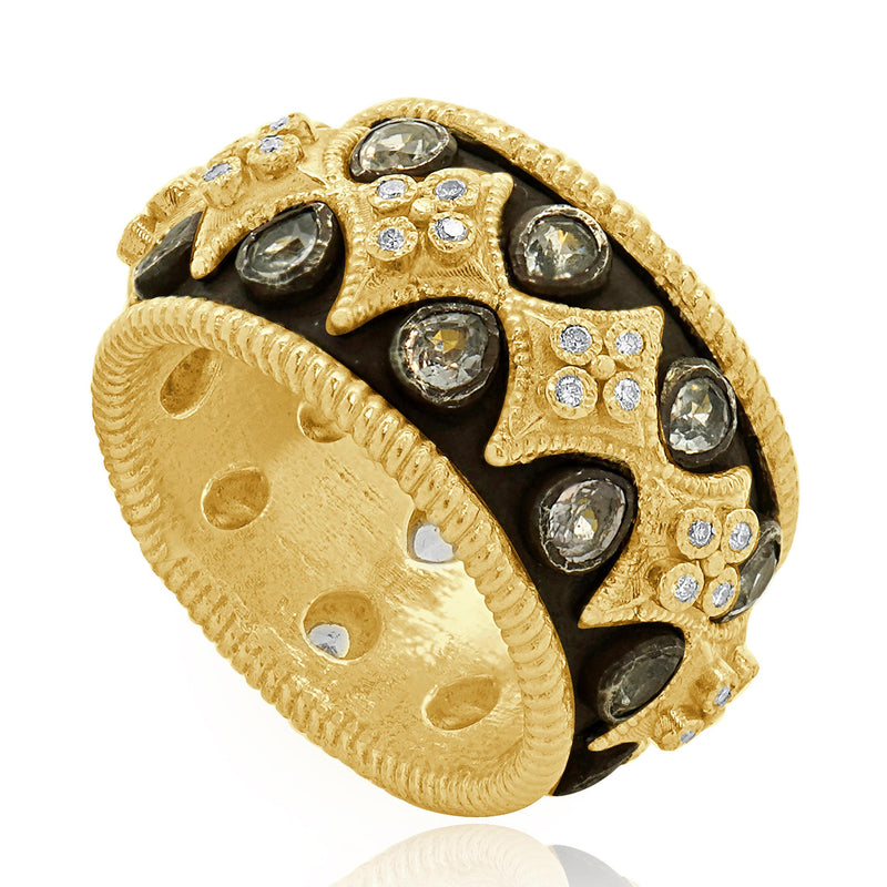 18-22K Yellow Gold and Sterling Silver Sapphire and Diamond “