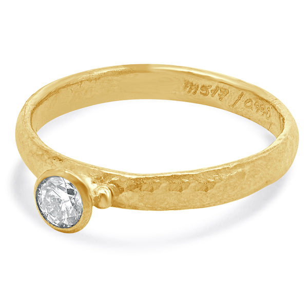 Gurhan 24 Karat Yellow Gold Diamond Prism Collection Ring
