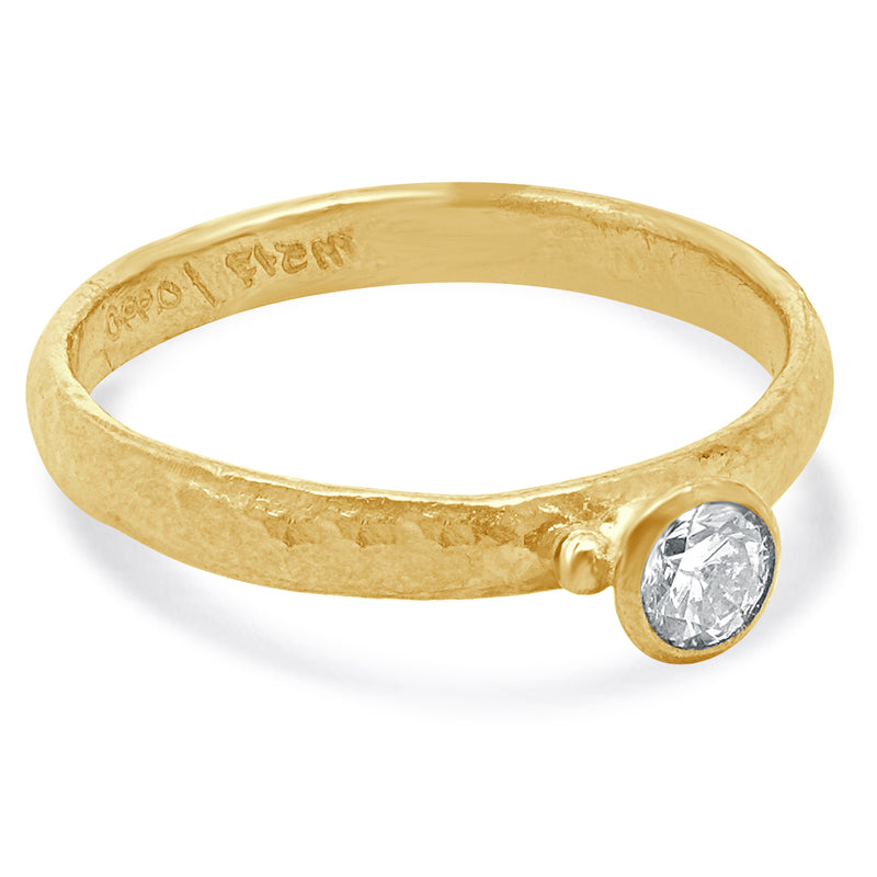 Gurhan 24 Karat Yellow Gold Diamond Prism Collection Ring