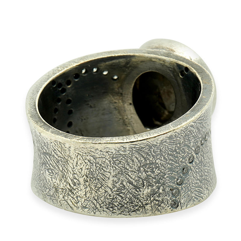 Todd Reed Palladium & Sterling Silver Rose Cut Diamond Ring