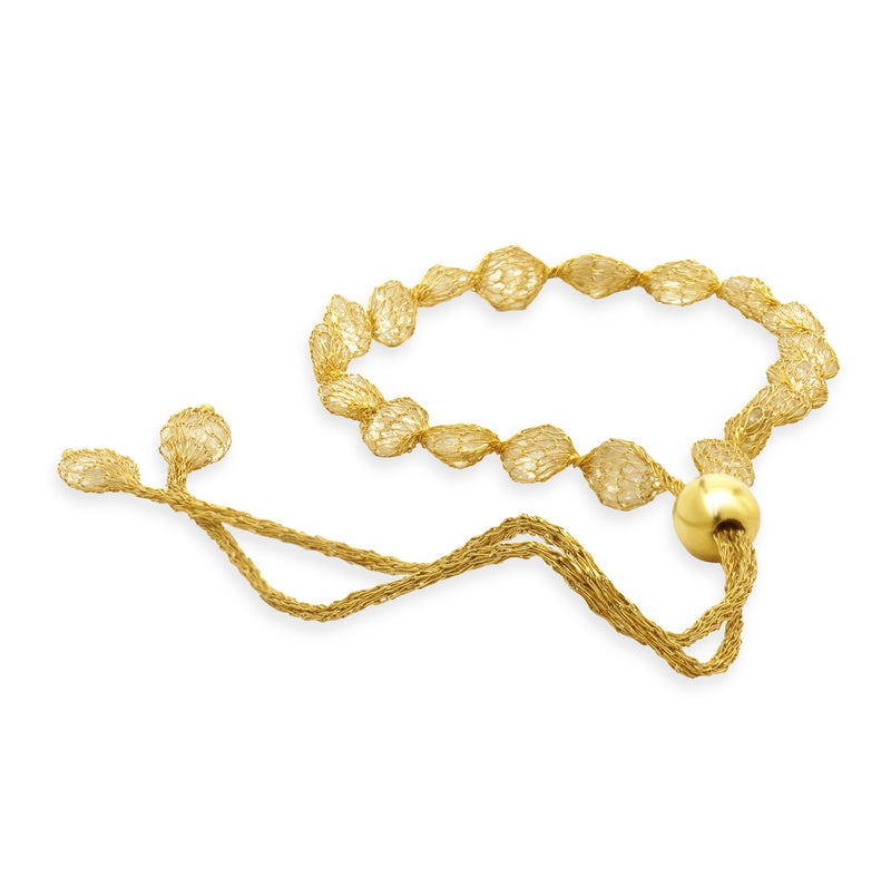 Splendido Oro 14 Karat Yellow Gold Bella Luca Crochet D’Tuscano Bollo