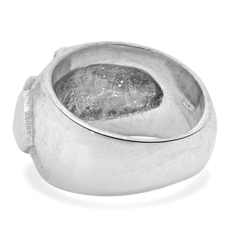 Lee Brevard Sterling Silver Iron Heart Ring