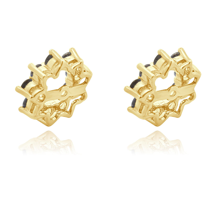 Lola Rose 14 Karat Yellow Gold Tanzanite Flower Earring Jackets