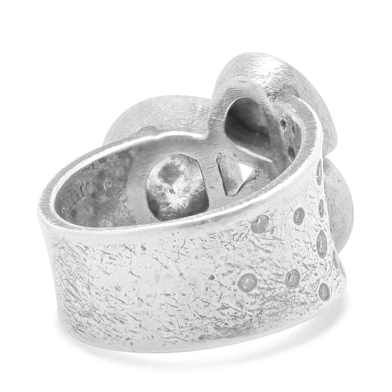 Todd Reed Palladium Fancy Cut Multi Colored Diamond Ring