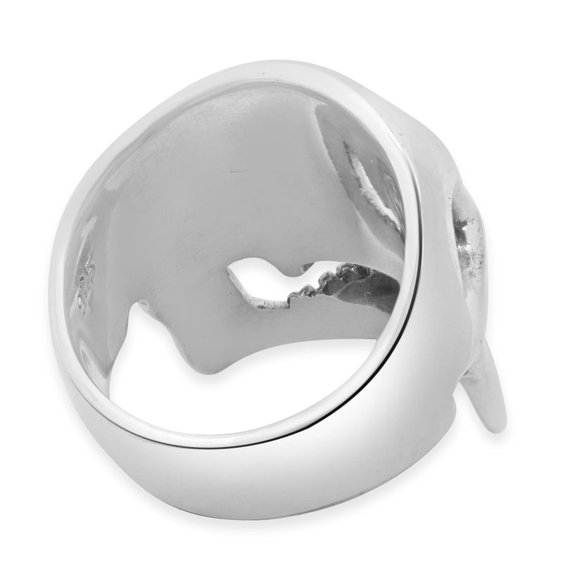 DCS Sterling Silver Chunky Skull Ring