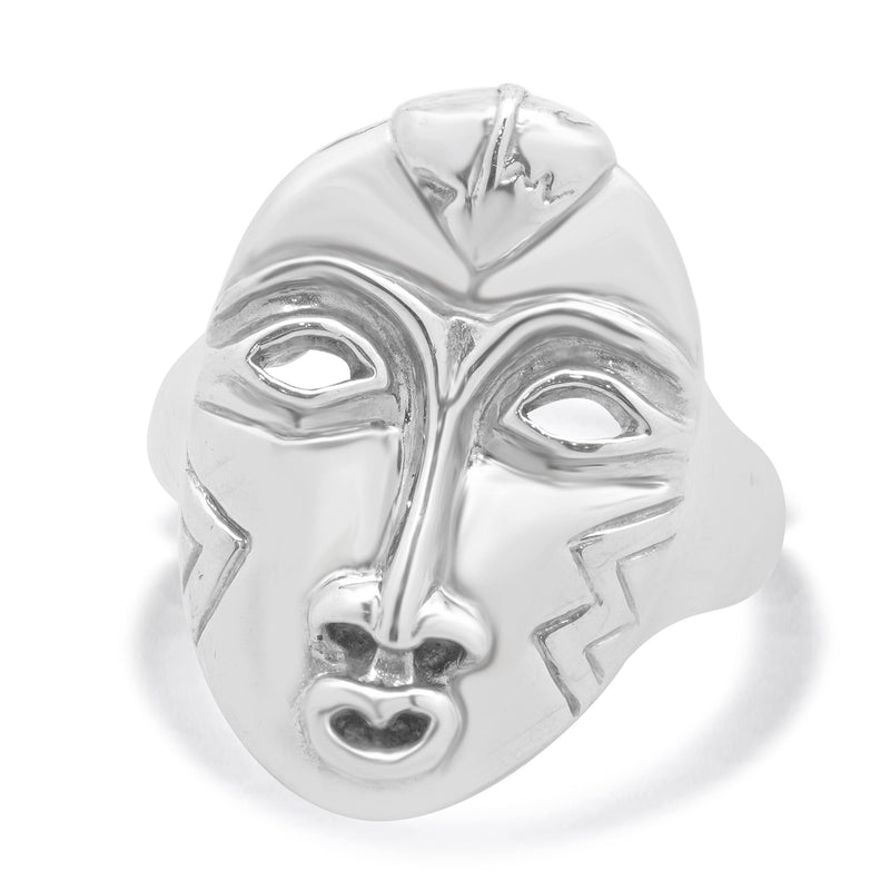 Lillian Pitt Sterling Silver Feather Woman Ring