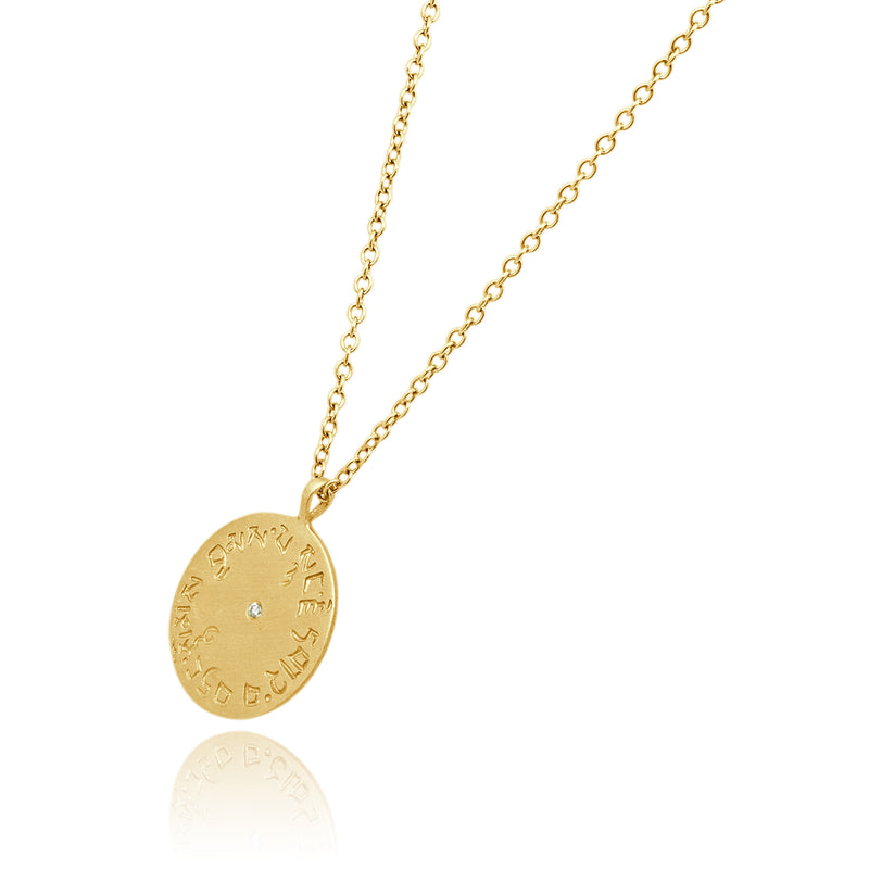 Me & Ro 10 Karat Yellow Gold Diamond Four Immeasurable Necklace